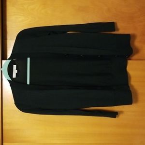 XSmall petite Ann Taylor Loft dark green cardigan